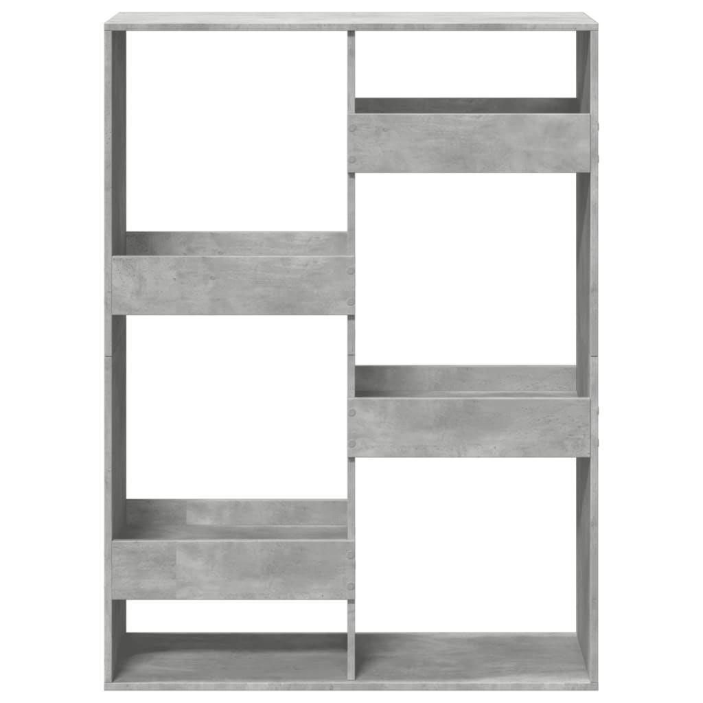 Sobna pregrada boja betona 100x33x135 cm konstruirano drvo