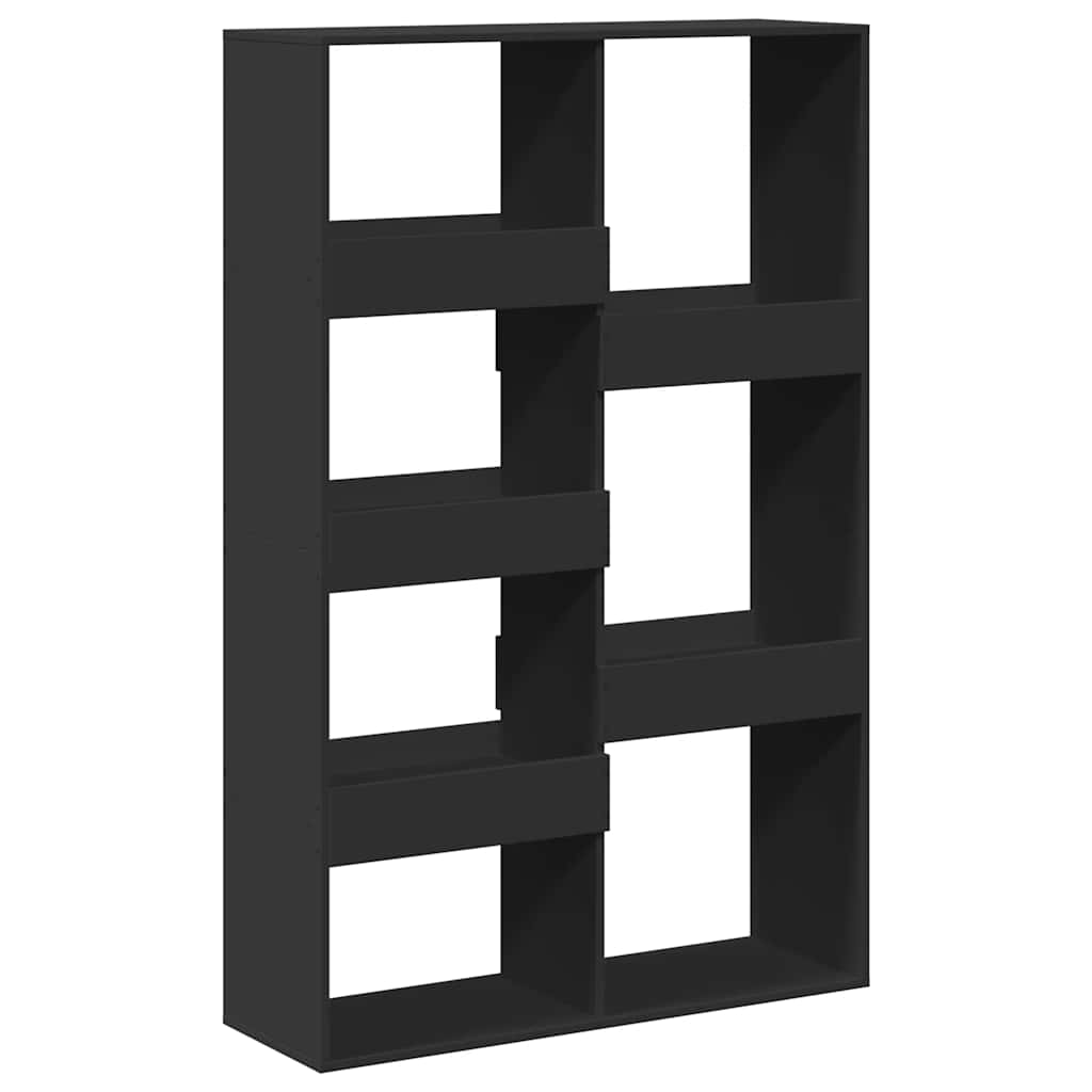 Sobna pregrada crna 100x33x155,5 cm konstruirano drvo