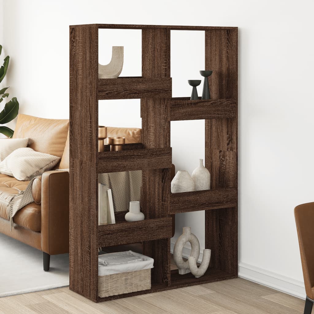 Sobna pregrada boja hrasta 100x33x155,5 cm konstruirano drvo