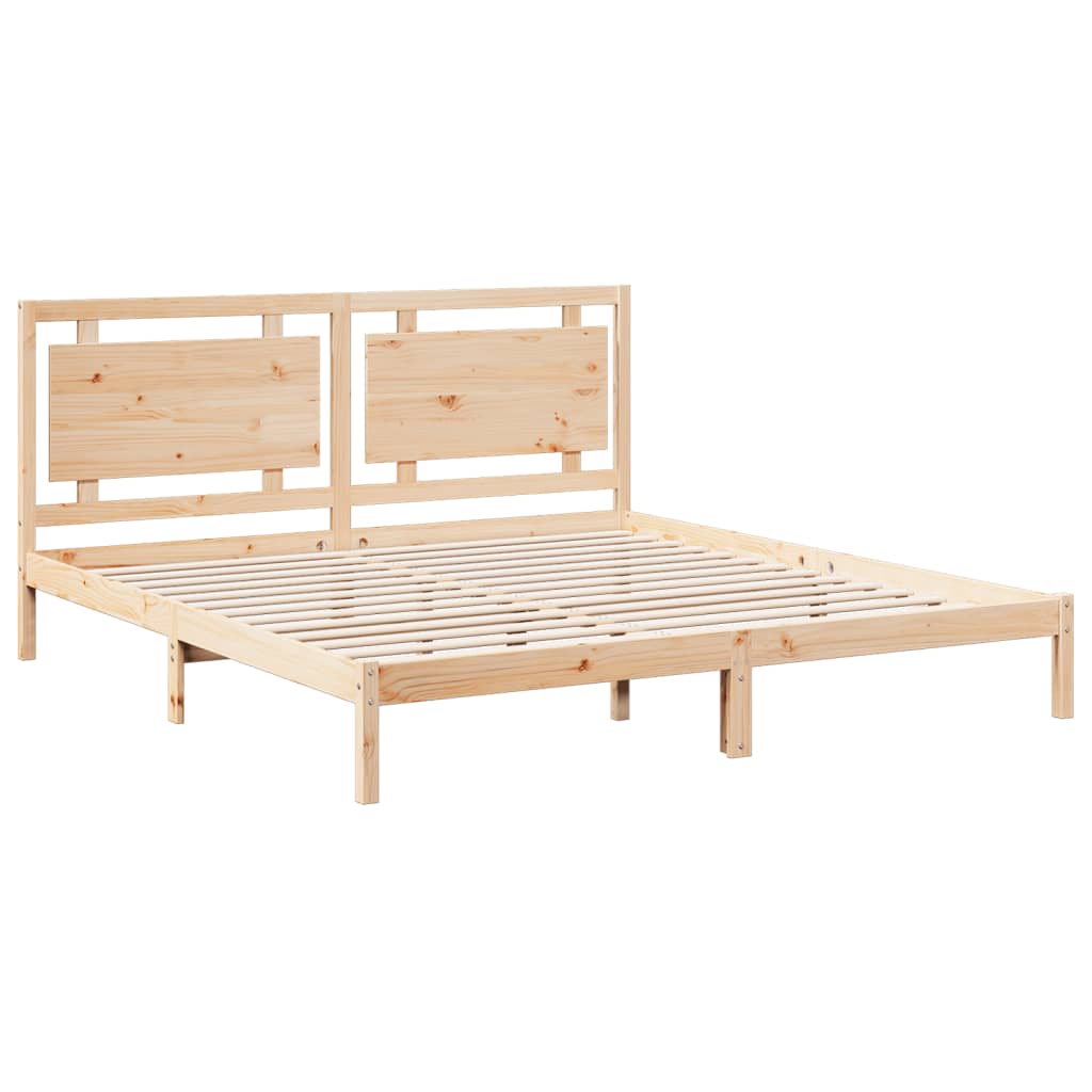Dugi okvir kreveta bez madraca 180 x 220 cm masivno drvo
