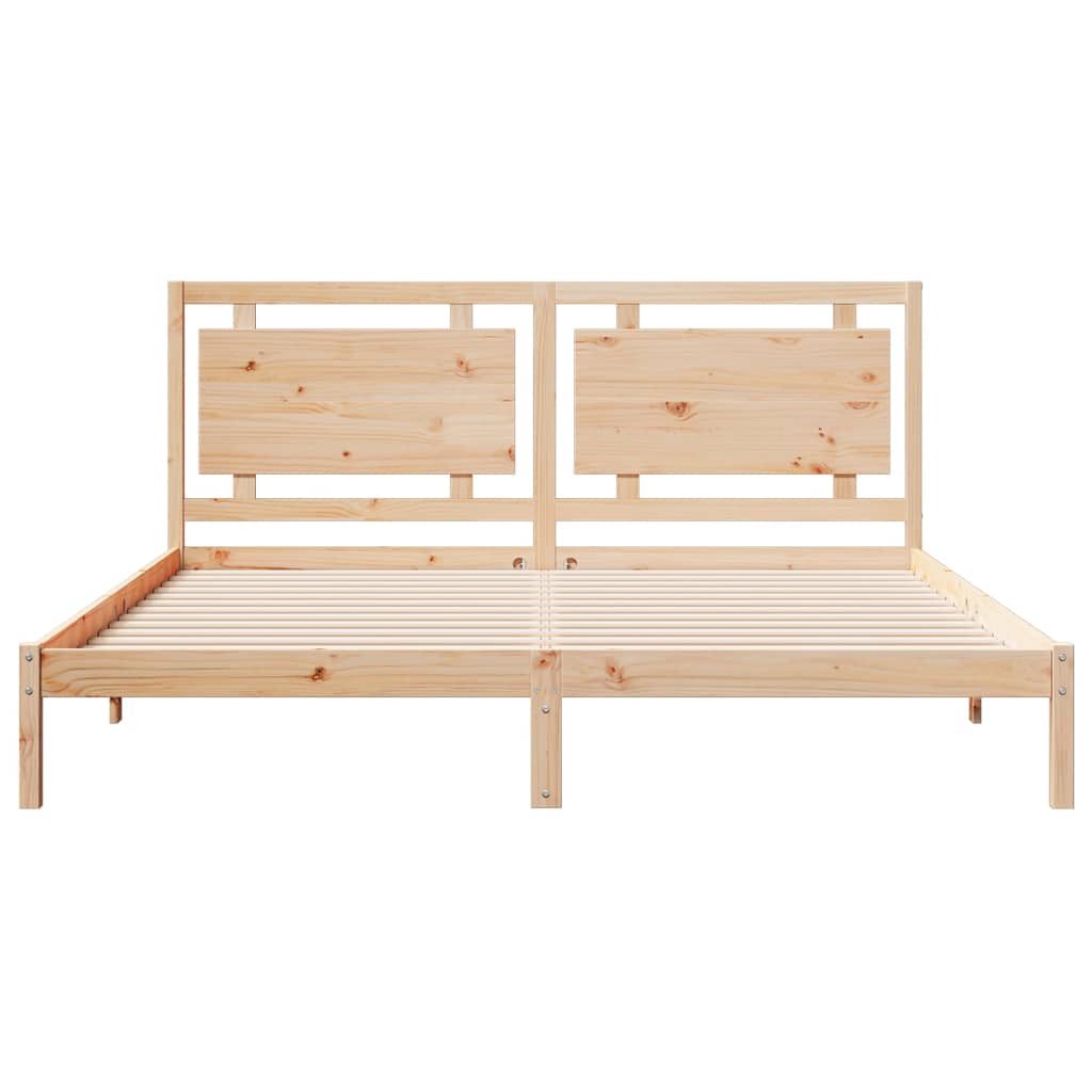 Dugi okvir kreveta bez madraca 200 x 220 cm masivno drvo