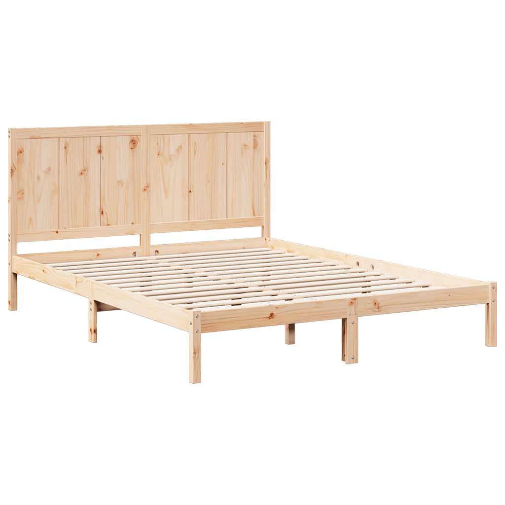 Dugi okvir kreveta bez madraca 200 x 210 cm masivno drvo