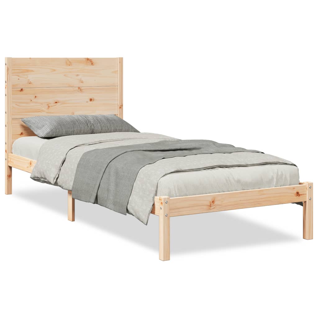 Dugi okvir kreveta bez madraca 100 x 210 cm masivno drvo