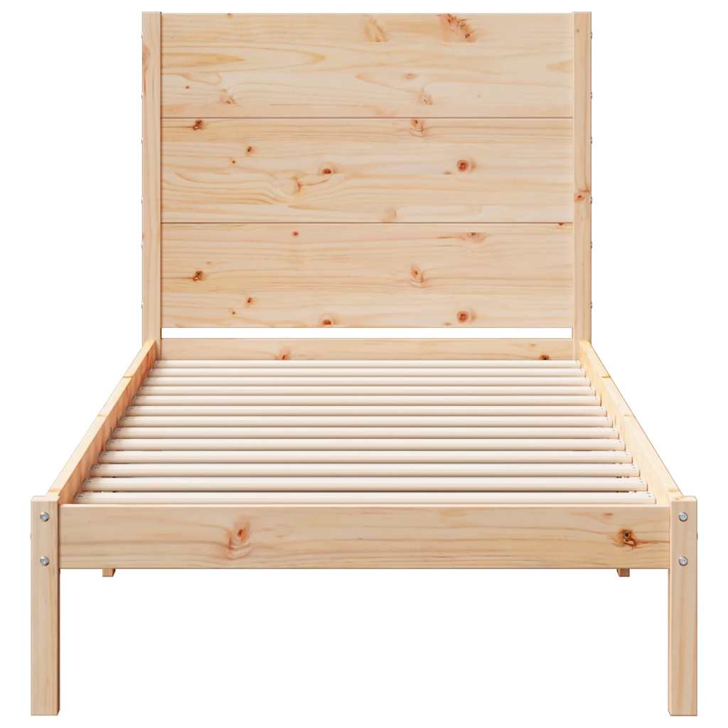 Dugi okvir kreveta bez madraca 90 x 220 cm masivno drvo