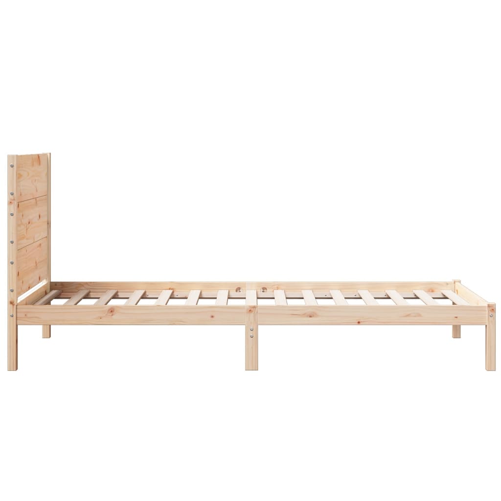 Dugi okvir kreveta bez madraca 100 x 220 cm masivno drvo