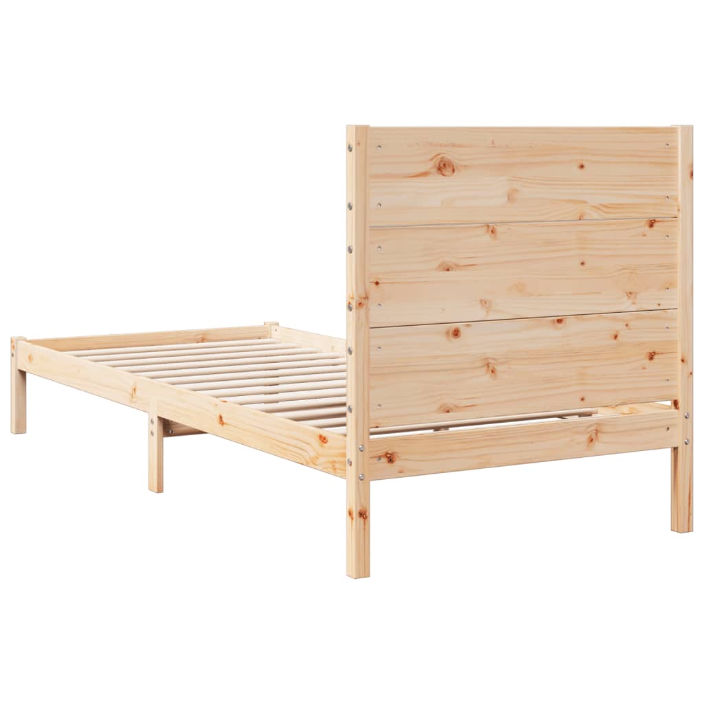 Dugi okvir kreveta bez madraca 100 x 220 cm masivno drvo