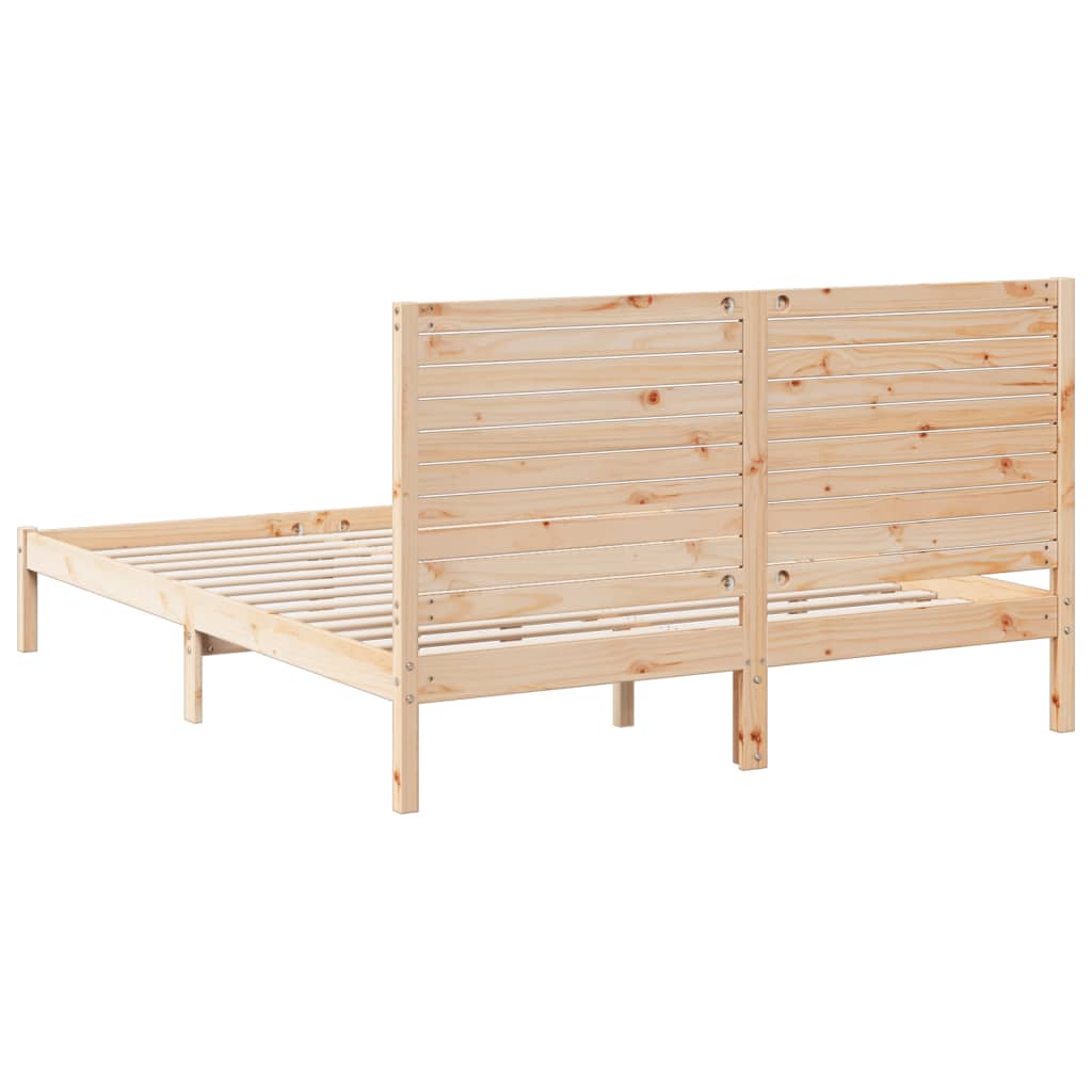 Dugi okvir kreveta bez madraca 160 x 210 cm masivno drvo