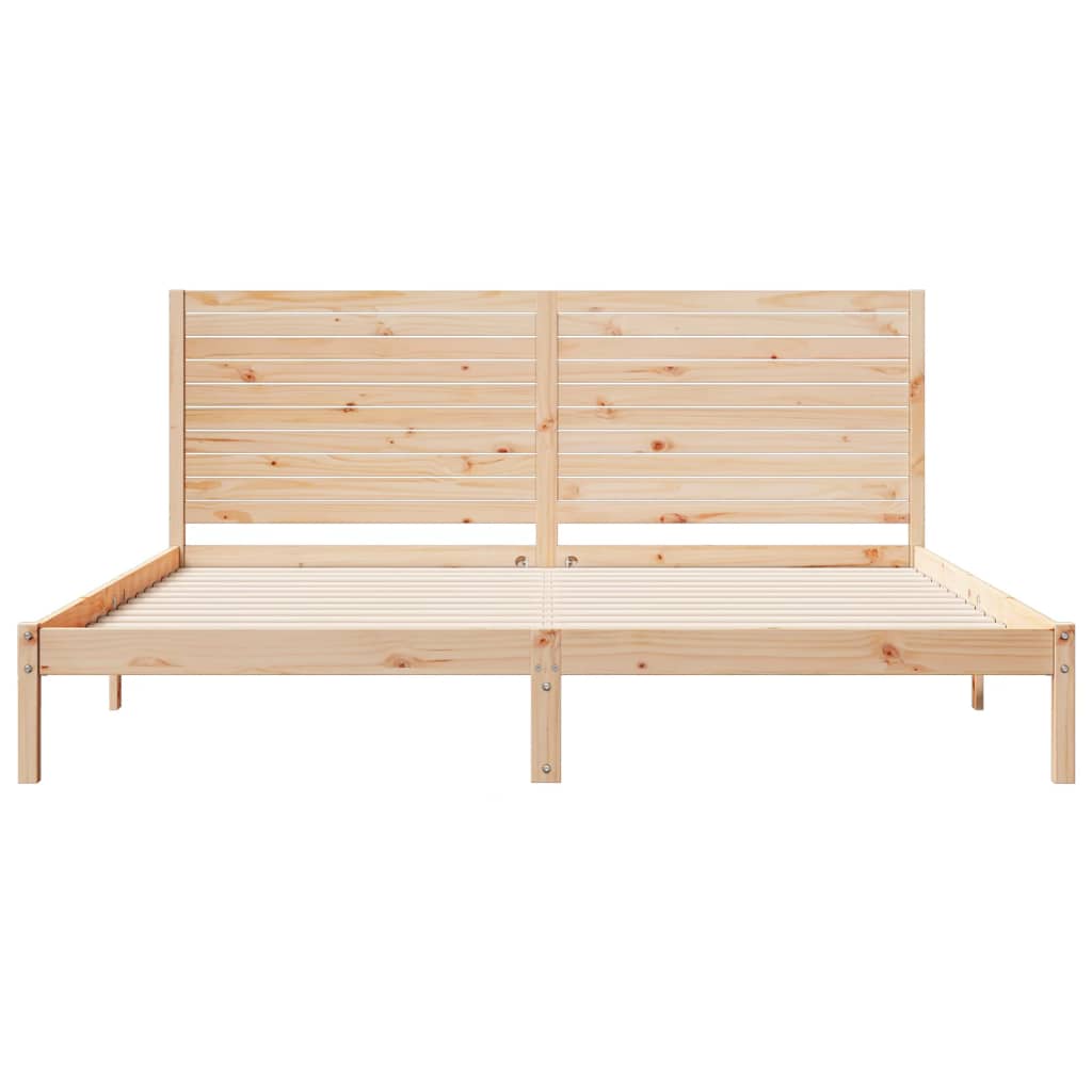 Dugi okvir kreveta bez madraca 200 x 210 cm masivno drvo