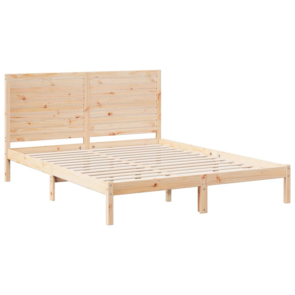 Dugi okvir kreveta bez madraca 160 x 220 cm masivno drvo