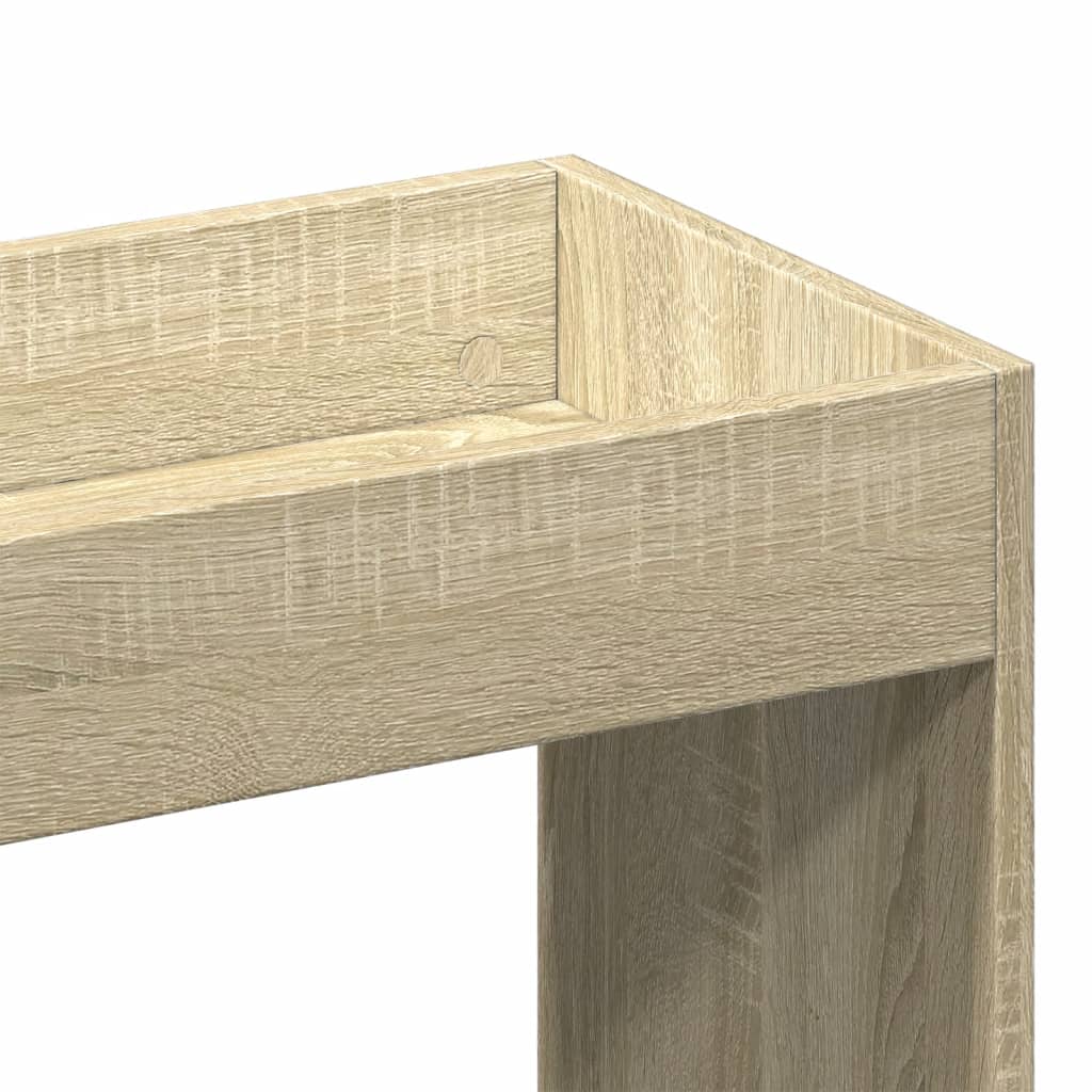 Visoka komoda hrasta sonome 92x33x140 cm od konstruiranog drva