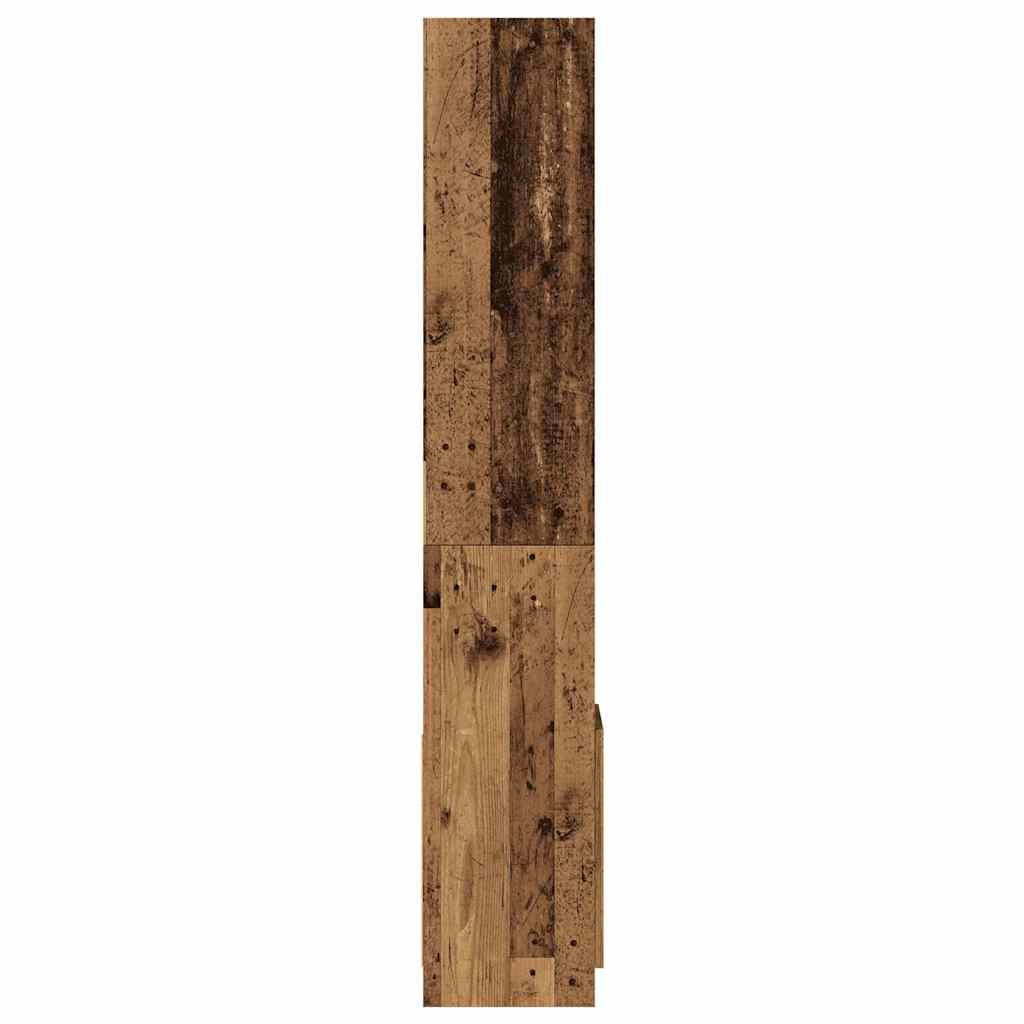 Visoka komoda boja staro drvo 92x33x180 cm konstruirano drvo