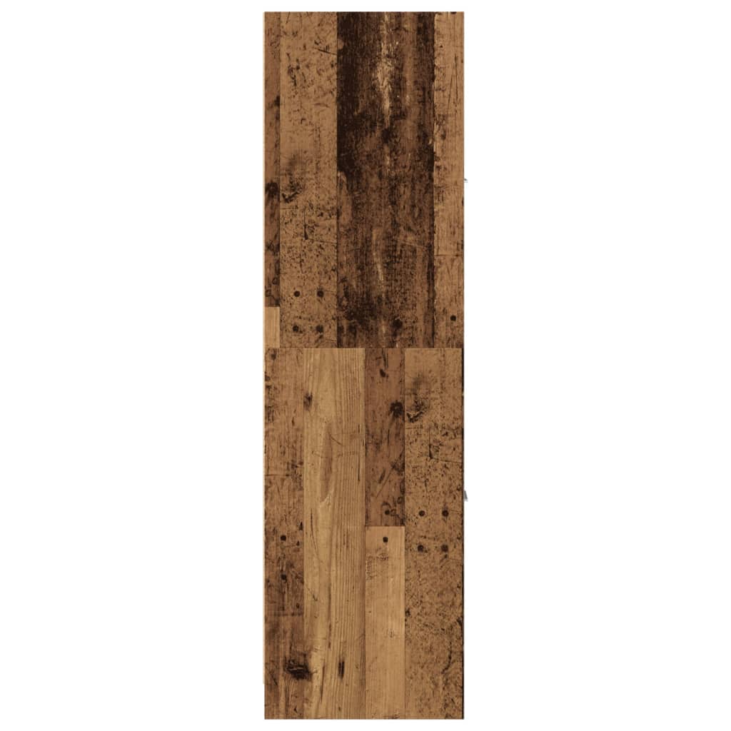 Ormarić za lijekove boja starog drvo 40x41x144,5 cm drveni