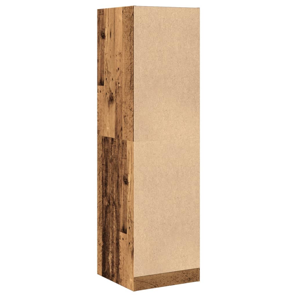 Ormarić za lijekove boja starog drvo 40x41x144,5 cm drveni