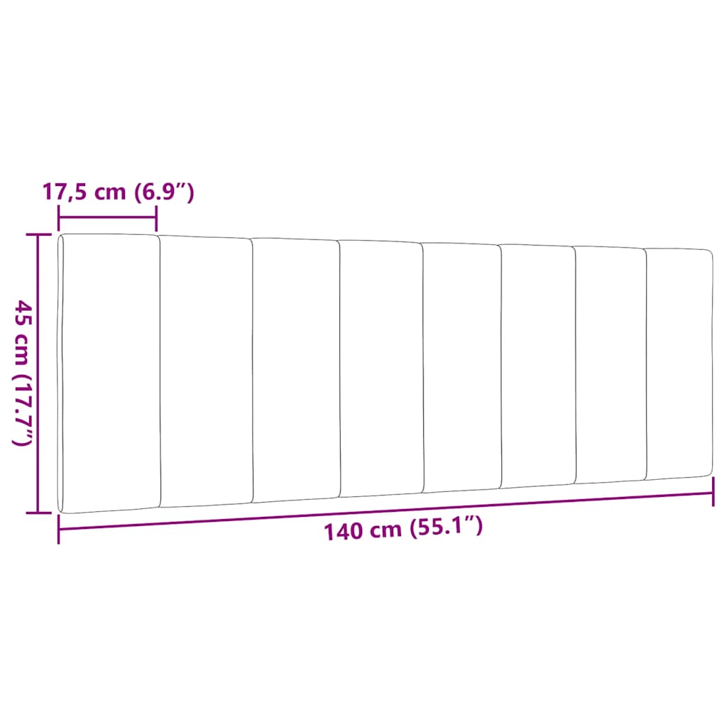 Jastuk za uzglavlje Hanko tamnosivi 140 cm od tkanine