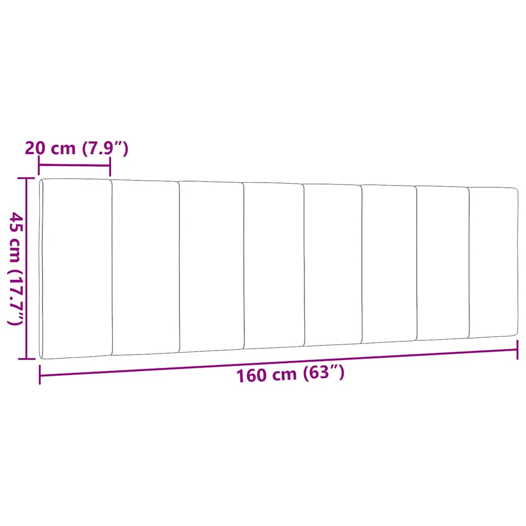 Jastuk za uzglavlje Hanko smeđesivi 160 cm od tkanine