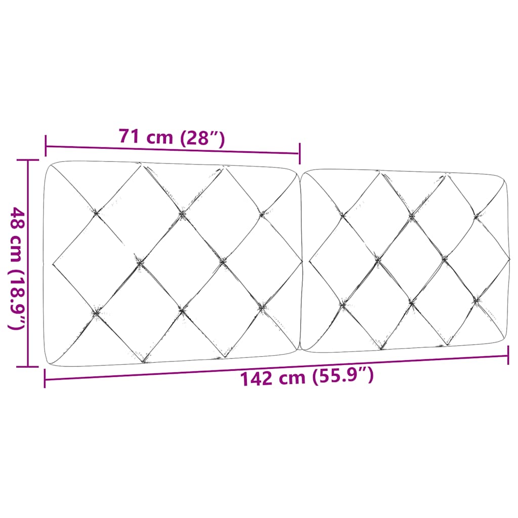 Jastuk za uzglavlje plavi 140 cm od tkanine