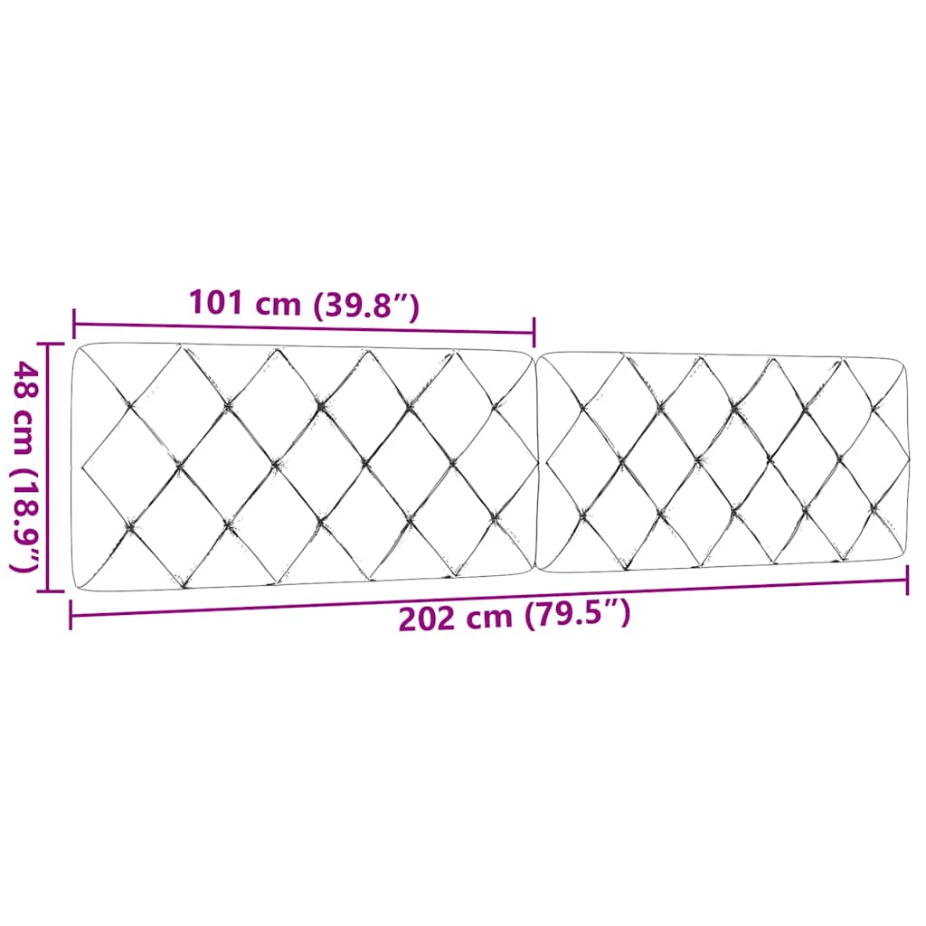 Jastuk za uzglavlje tamnosmeđi 200 cm od tkanine