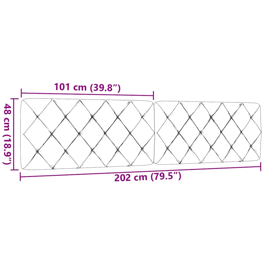 Jastuk za uzglavlje smeđesivi 200 cm od tkanine