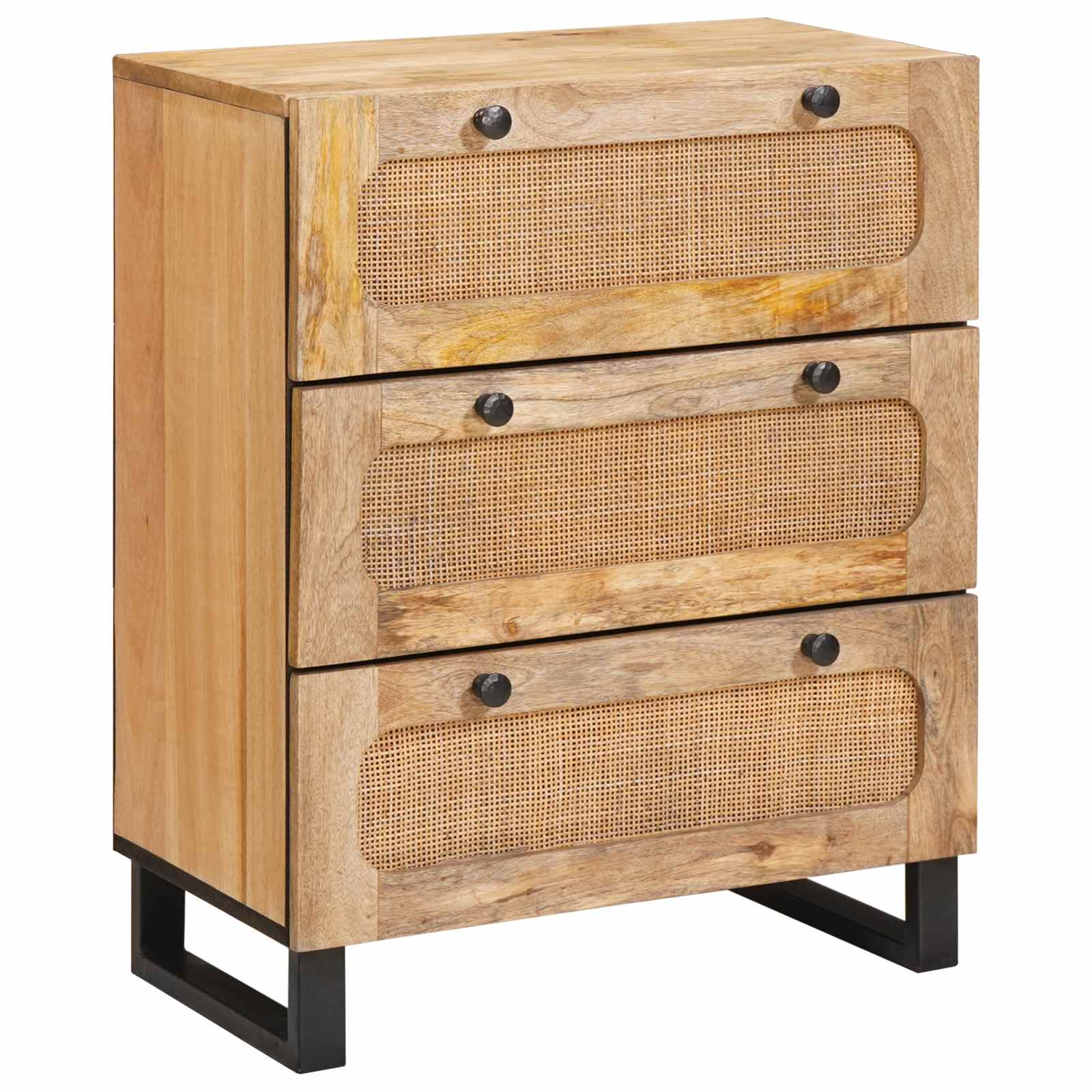 Kreveta 2 pcs Smeđa 60 x 33 x 75 cm Čvrsto drvo manga