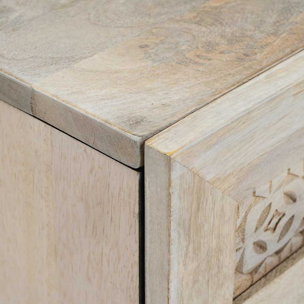 Kreveta 2 pcs Bijelo 120 x 33,5 x 75 cm masivno drvo manga