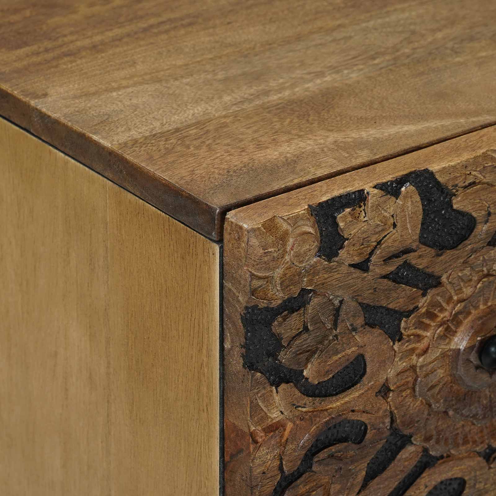 Kreveta 2 pcs Smeđa 60 x 33,5 x 75 cm Čvrsto drvo manga