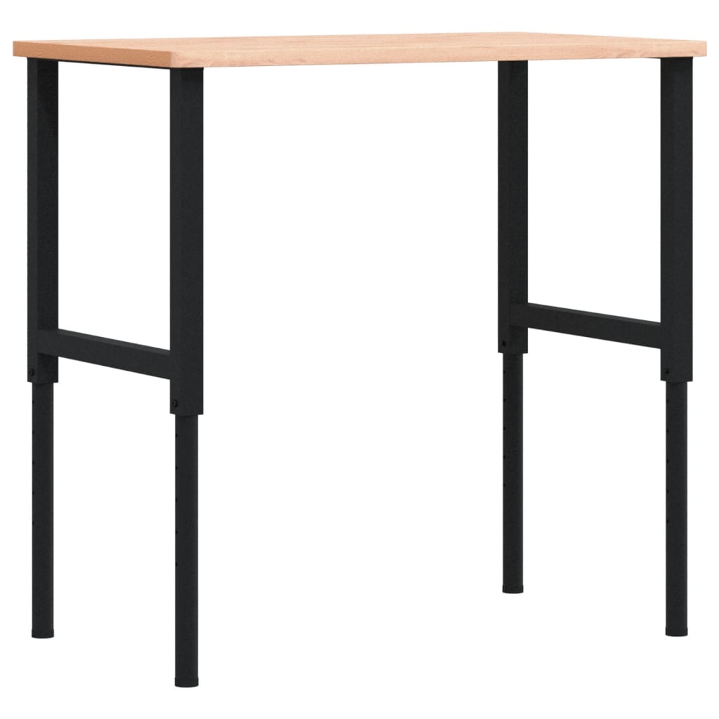 Radni stol 100x60x(71,5-98) cm od masivne bukovine pravokutni