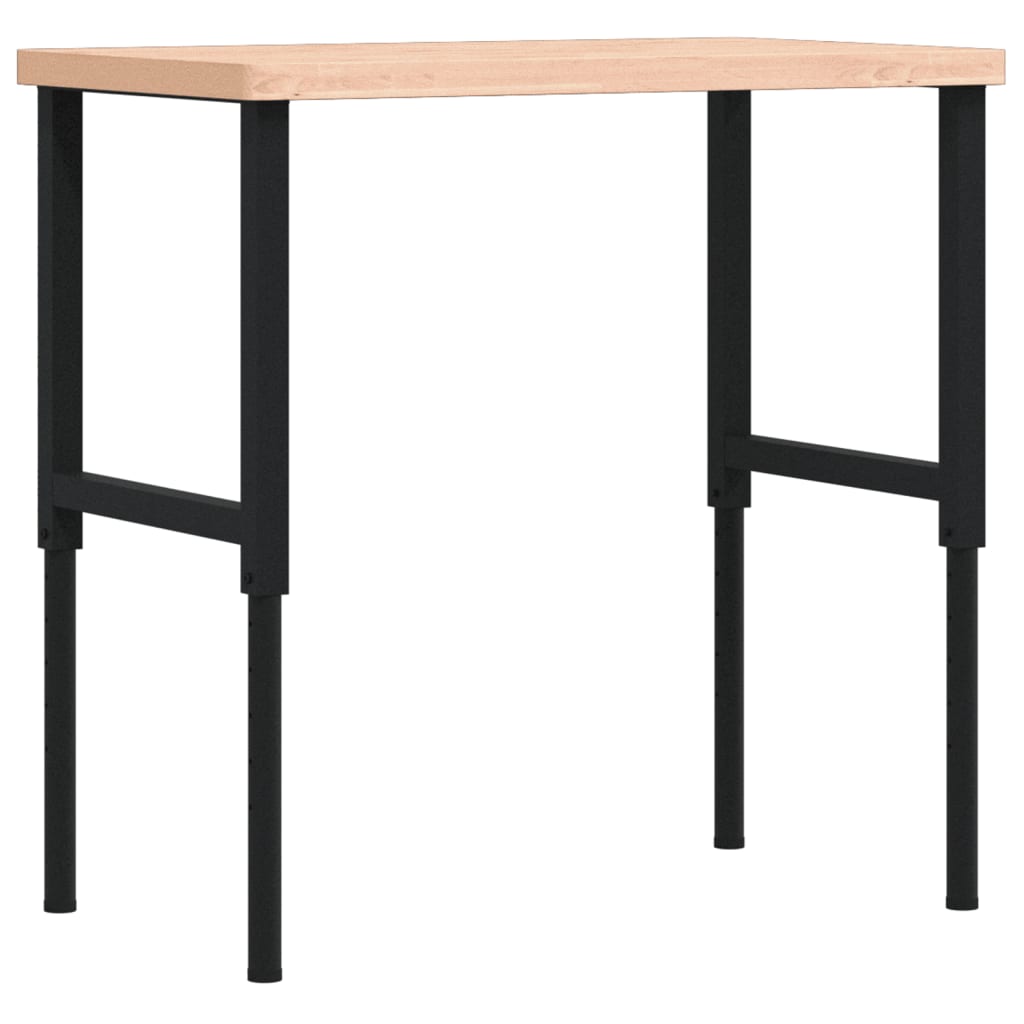 Radni stol 100x60x(73-99,5) cm od masivne bukovine pravokutni