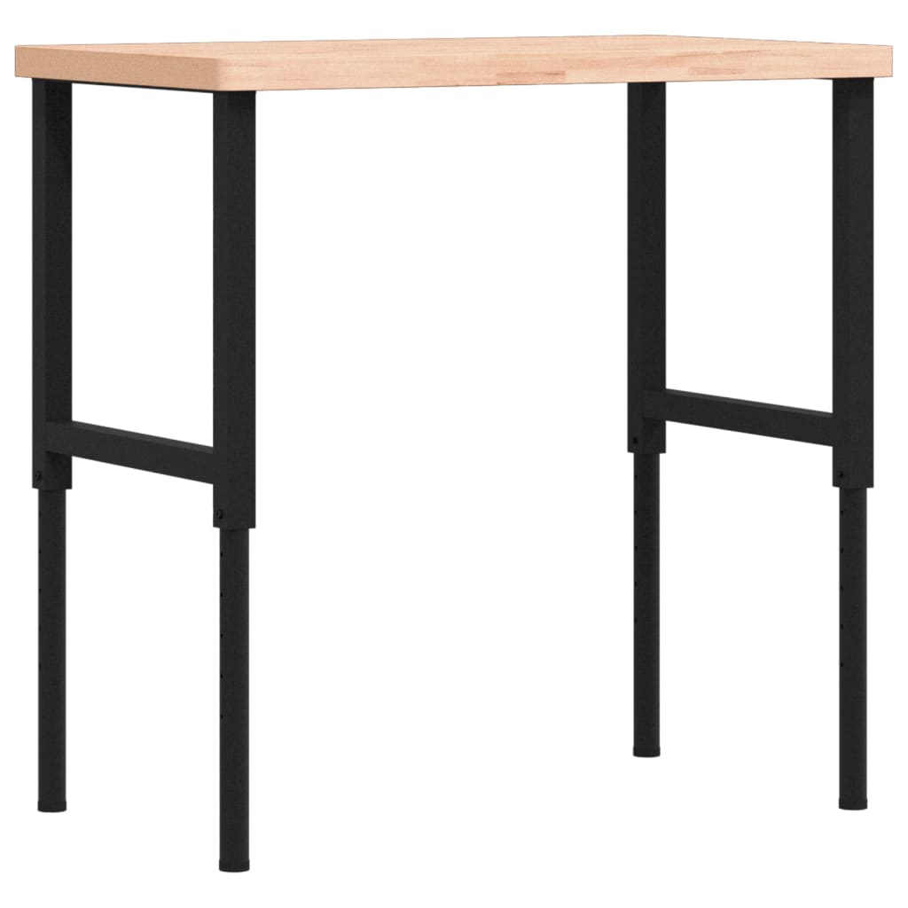 Radni stol 100x60x(73-99,5) cm od masivne bukovine pravokutni