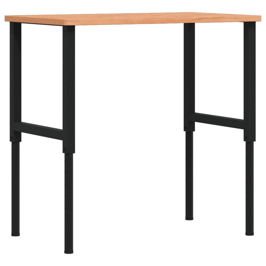 Radni stol 100x60x(71,5-98) cm od masivne bukovine pravokutni