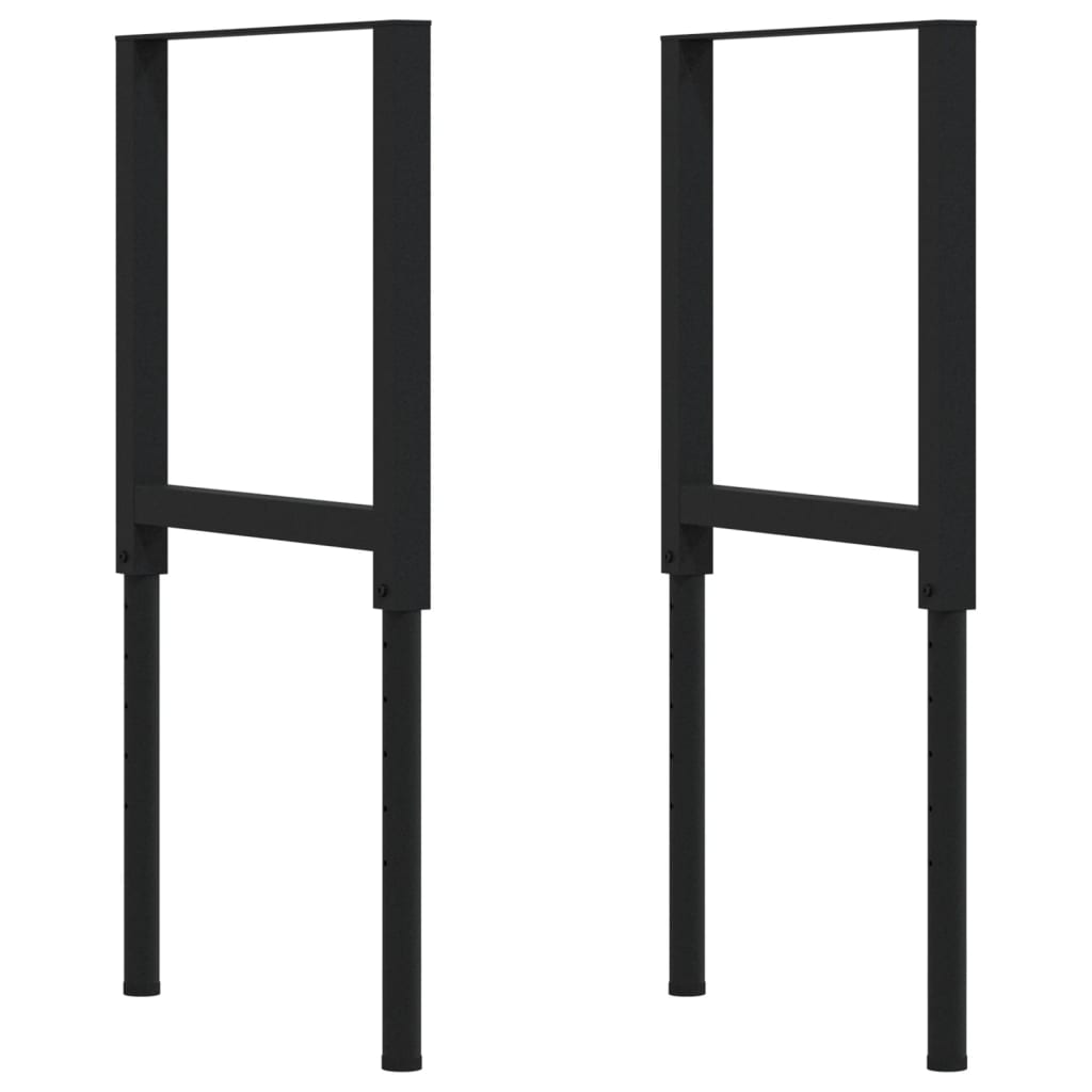 Radni stol 80x60x(73-99,5) cm masivno drvo bagrema pravokutni