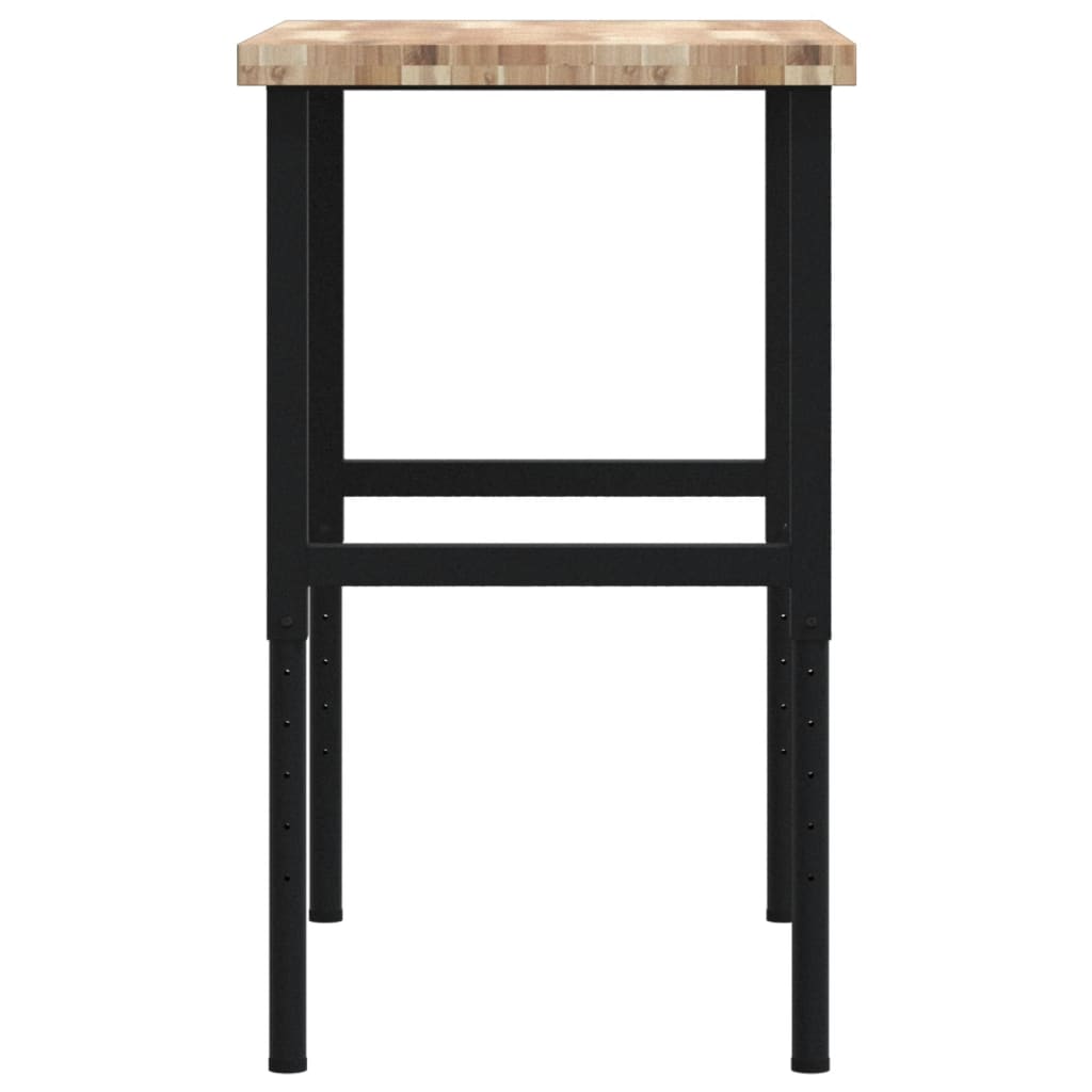 Radni stol 100x60x(73-99,5) cm masivno drvo bagrema pravokutni