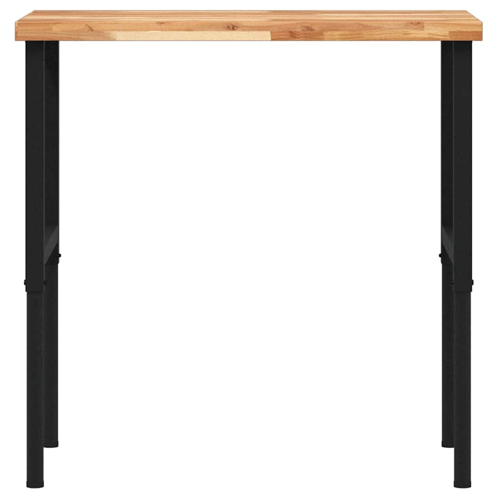 Radni stol 100x60x(73-99,5) cm masivno drvo bagrema pravokutni