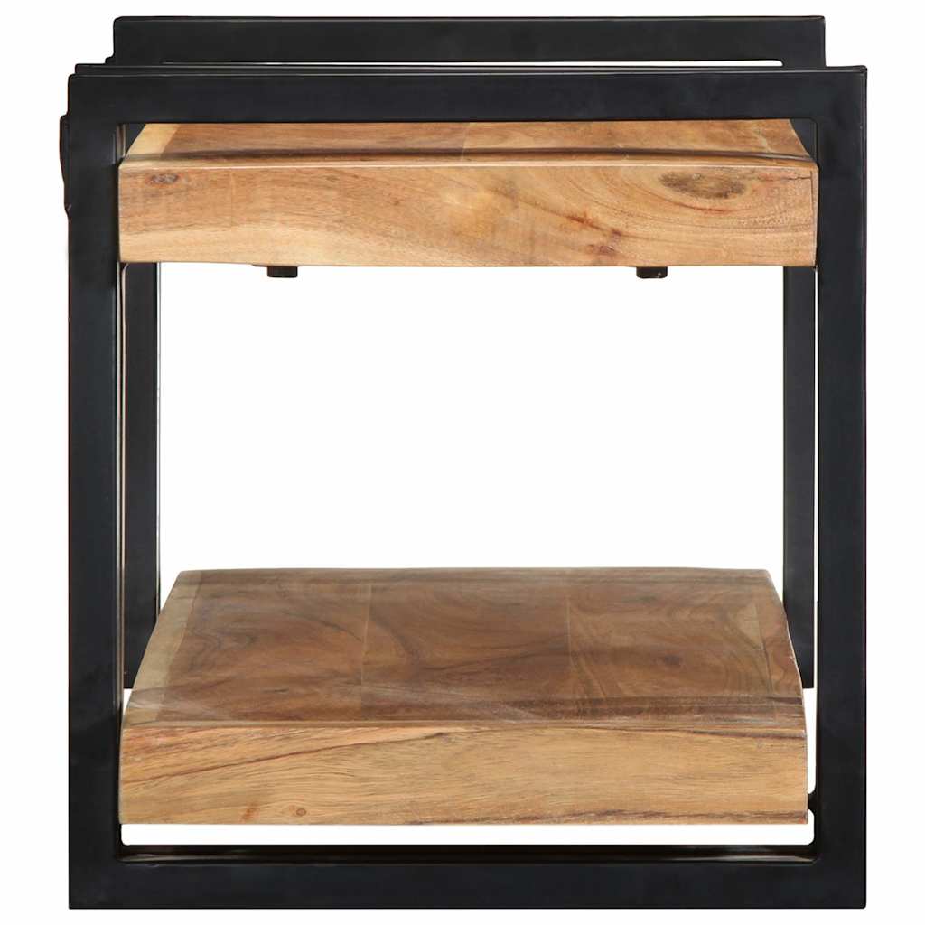 Zidna polica 70x33x35 cm puno drvo bagrem