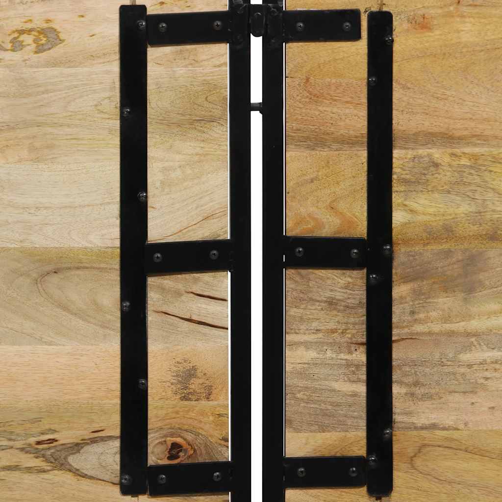 Uzglavlje 180 cm Puno drvo Mango i željezo