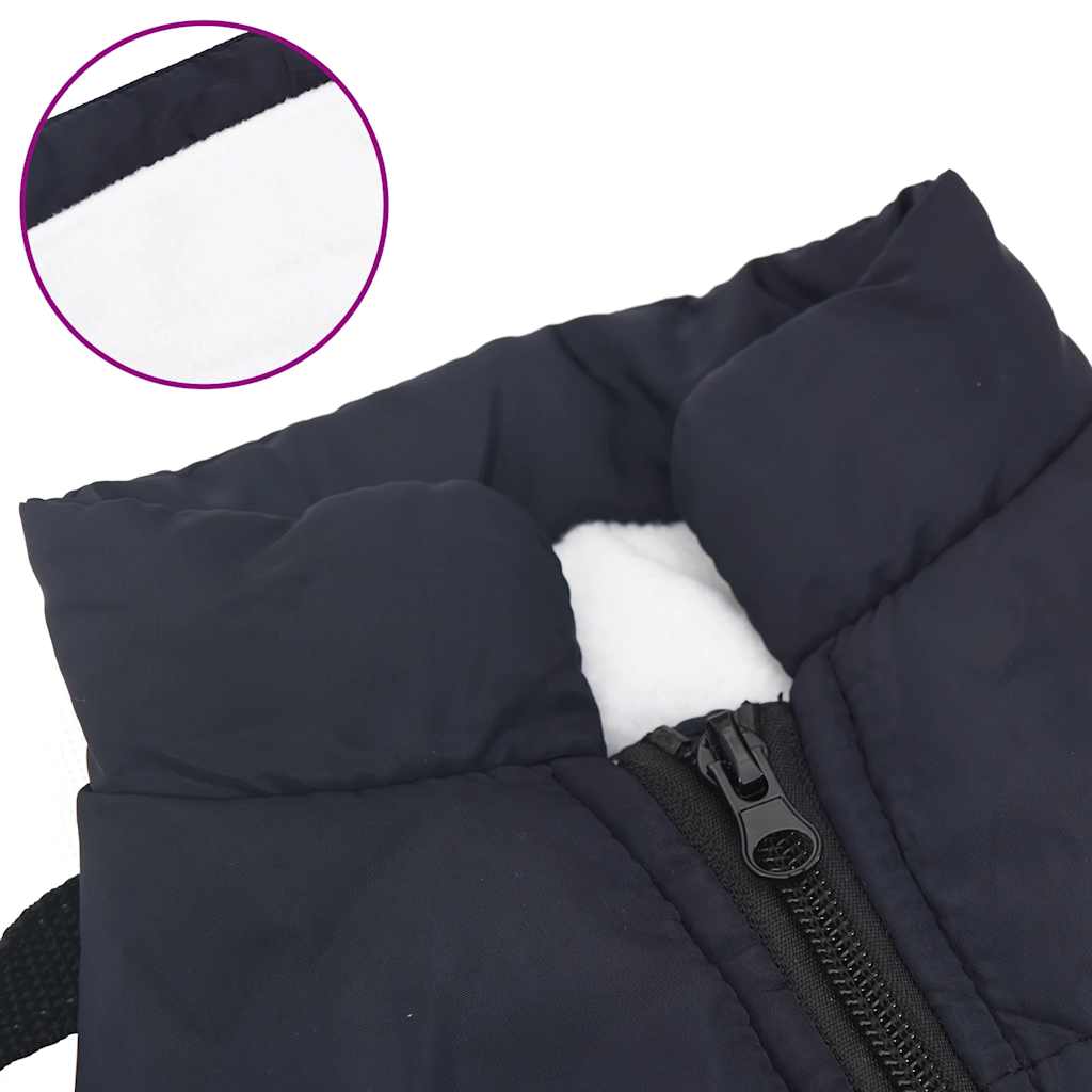 Vodootporni reflektirajući kaput s pojasom za pse modri L32