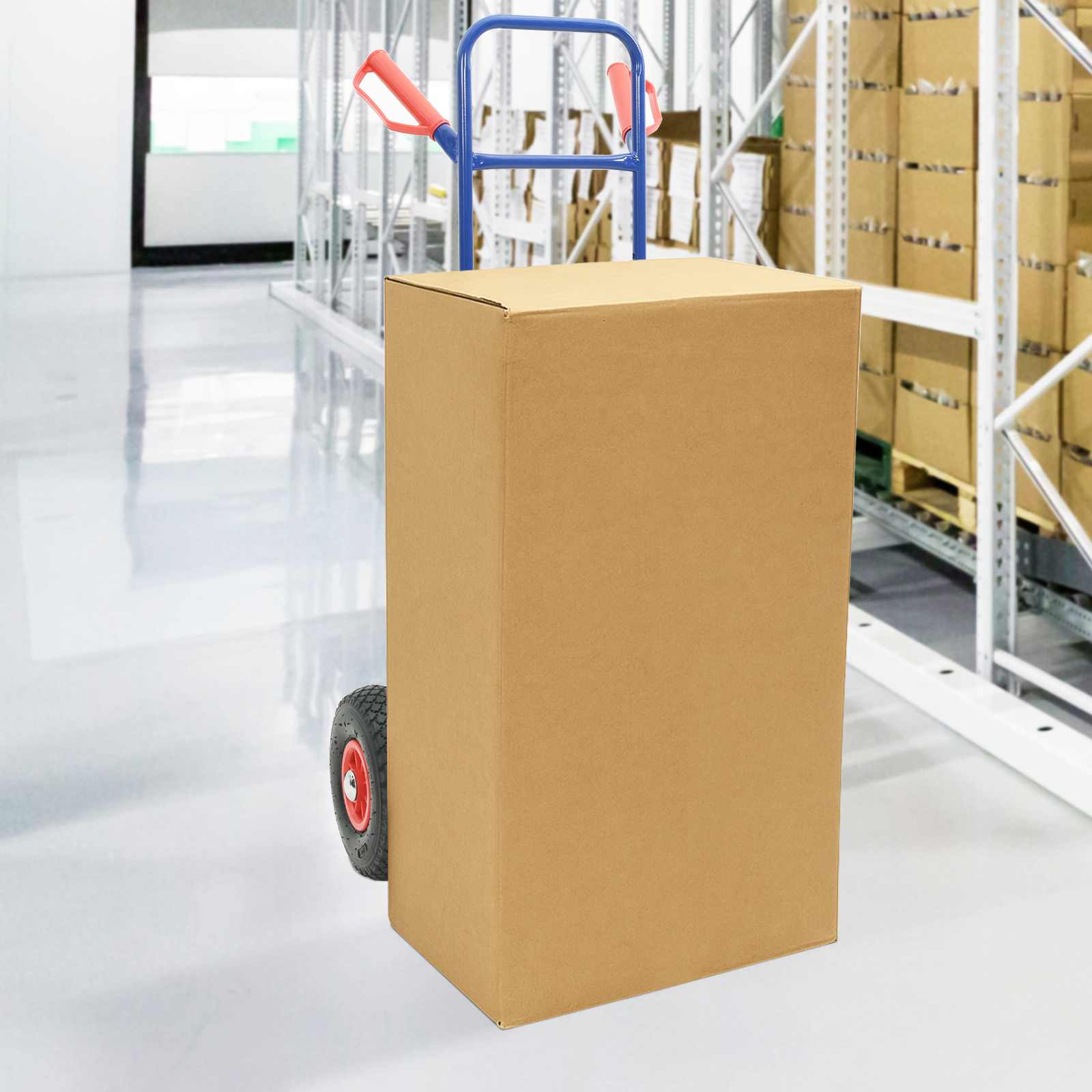 Produživi ručni kolica Plava i crvena 49,5 x 53 x 114 cm Čelik