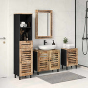 Set ormarića za kupaonicu 4 kom. Prirodna 38 x 33 x 160 cm