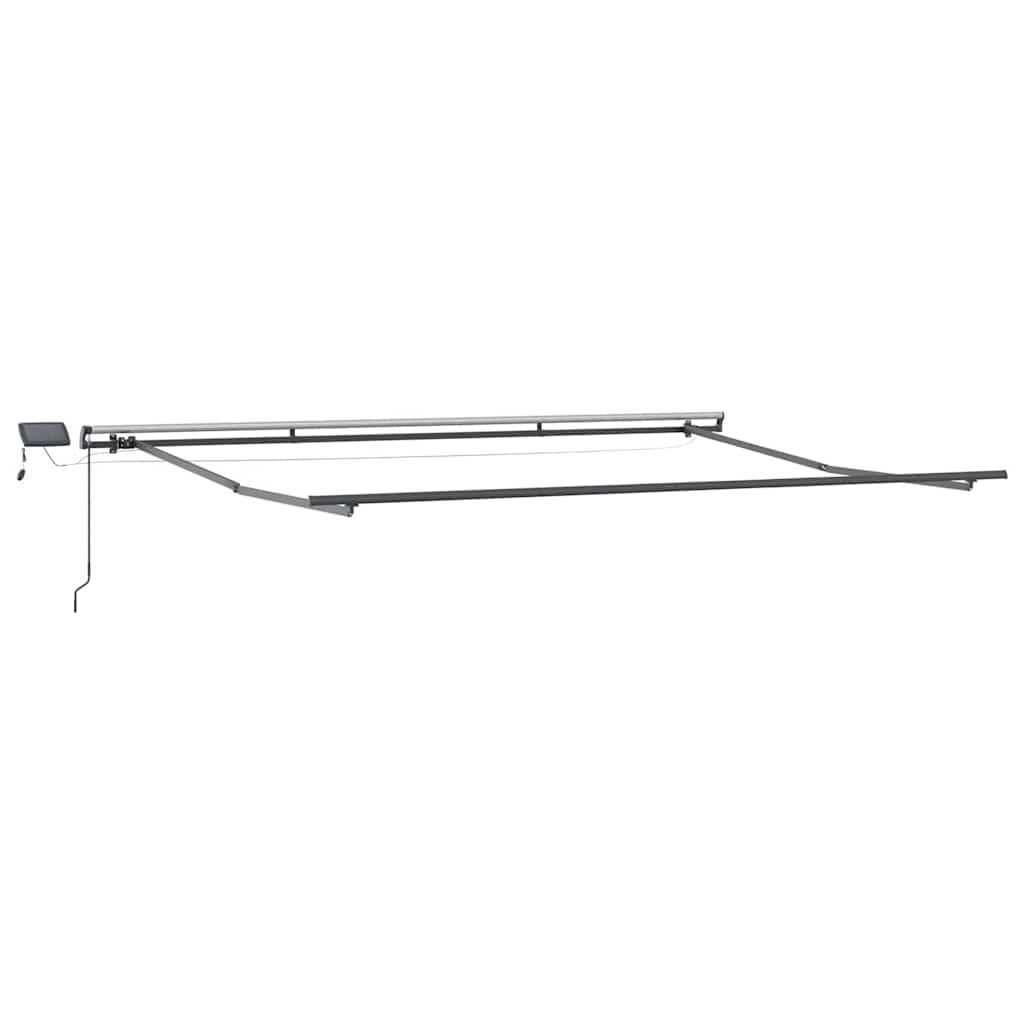 Tenda na ručno uvlačenje s LED svjetlima bordo 400 x 300 cm