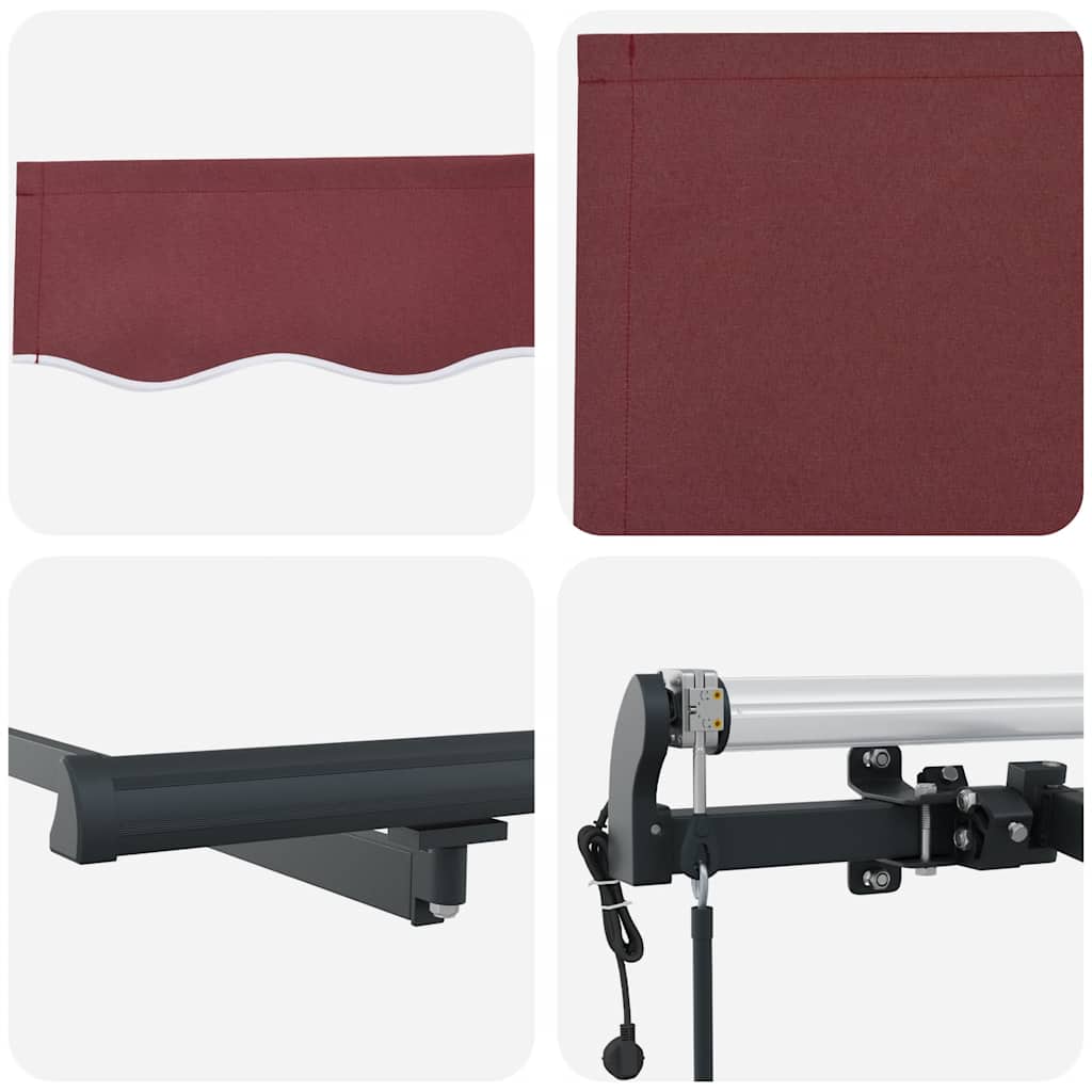 Tenda na automatsko uvlačenje bordo 450 x 300 cm