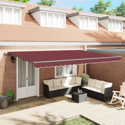Tenda na automatsko uvlačenje bordo 500 x 300 cm