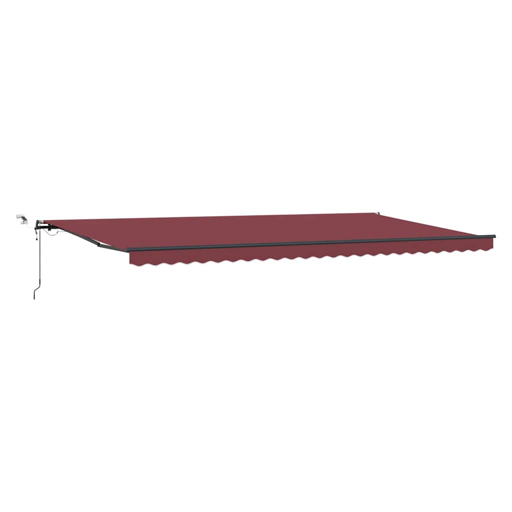 Tenda na automatsko uvlačenje s LED svjetlima bordo 600x3500 cm
