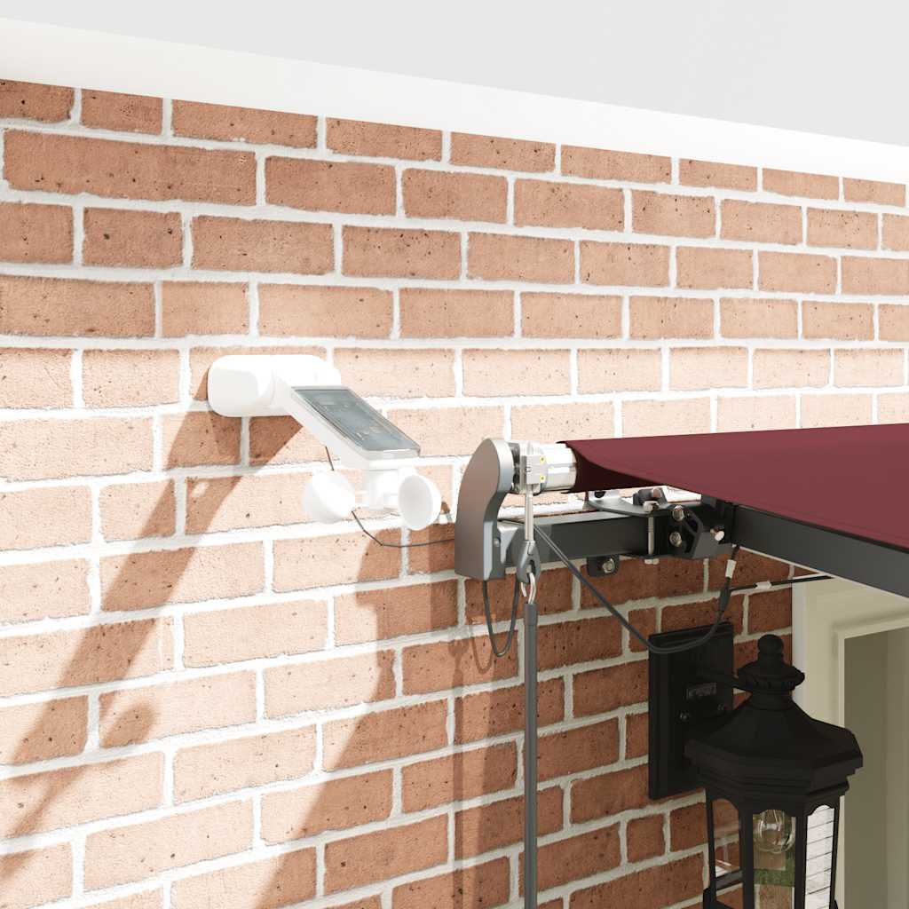 Tenda na automatsko uvlačenje s LED svjetlima bordo 600x3500 cm
