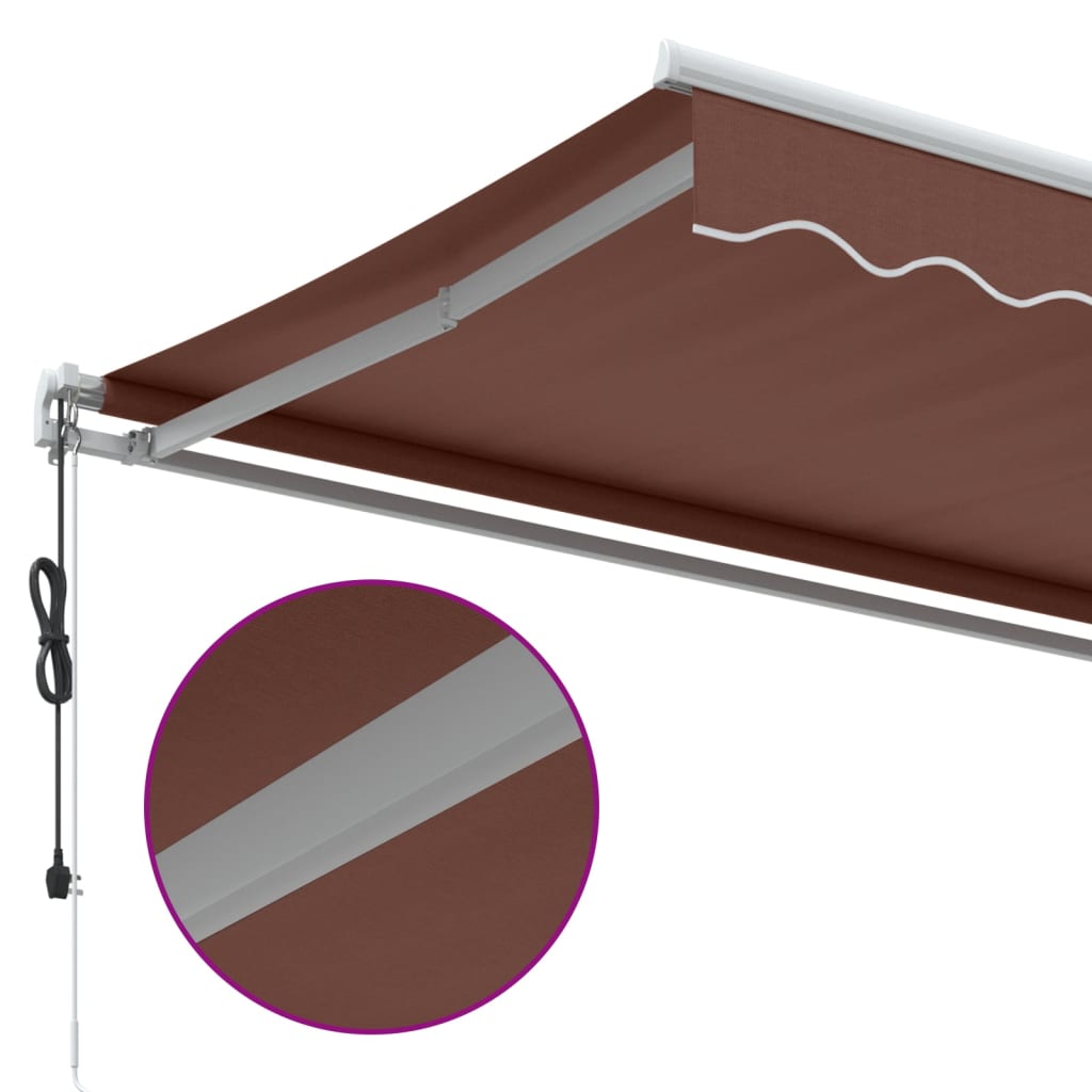 Tenda na automatsko uvlačenje smeđa 350 x 250 cm