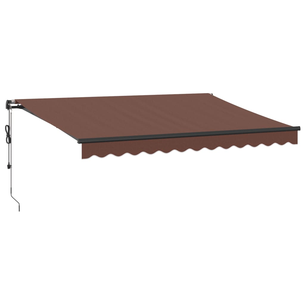 Tenda na automatsko uvlačenje s LED smeđa 350 x 250 cm
