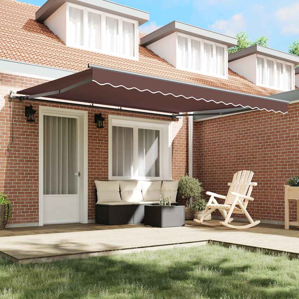 Tenda na automatsko uvlačenje smeđa 400 x 300 cm