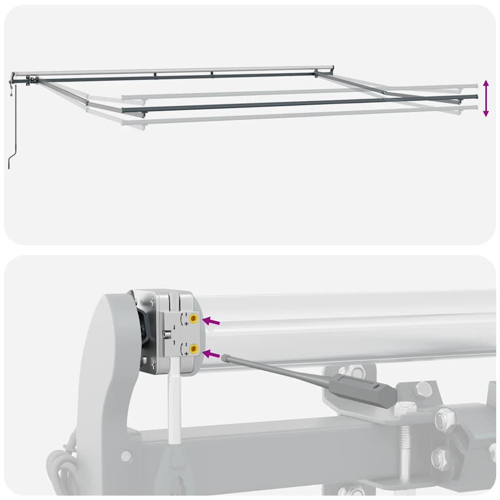 Tenda na automatsko uvlačenje smeđa 450 x 300 cm