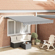 Tenda na automatsko uvlačenje LED antracit i bijela 300x250 cm