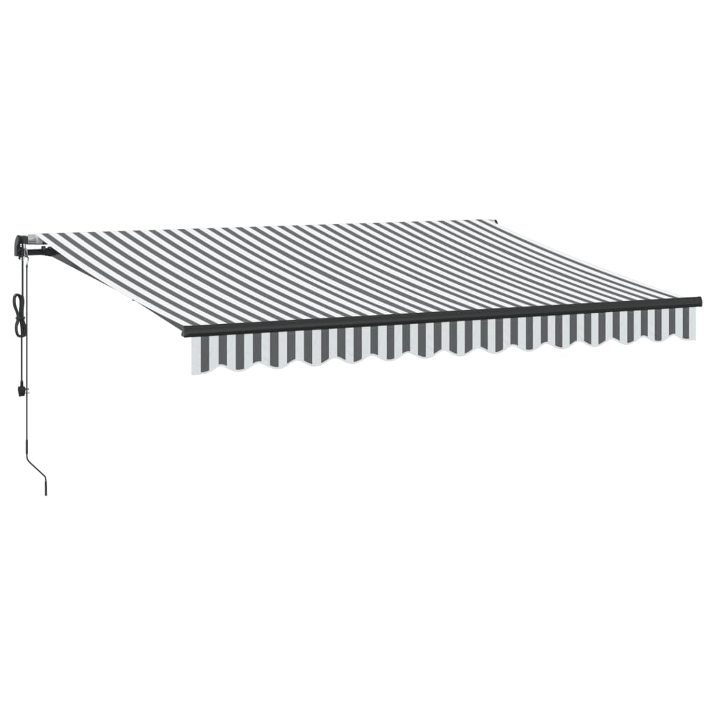 Tenda na automatsko uvlačenje LED antracit i bijela 350x250 cm