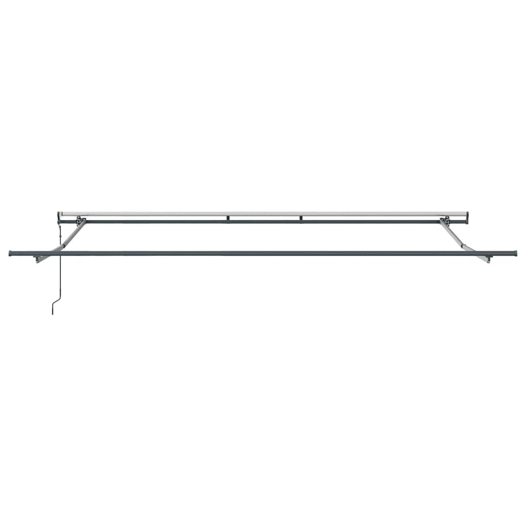 Tenda na automatsko uvlačenje antracit i bijela 400 x 300 cm