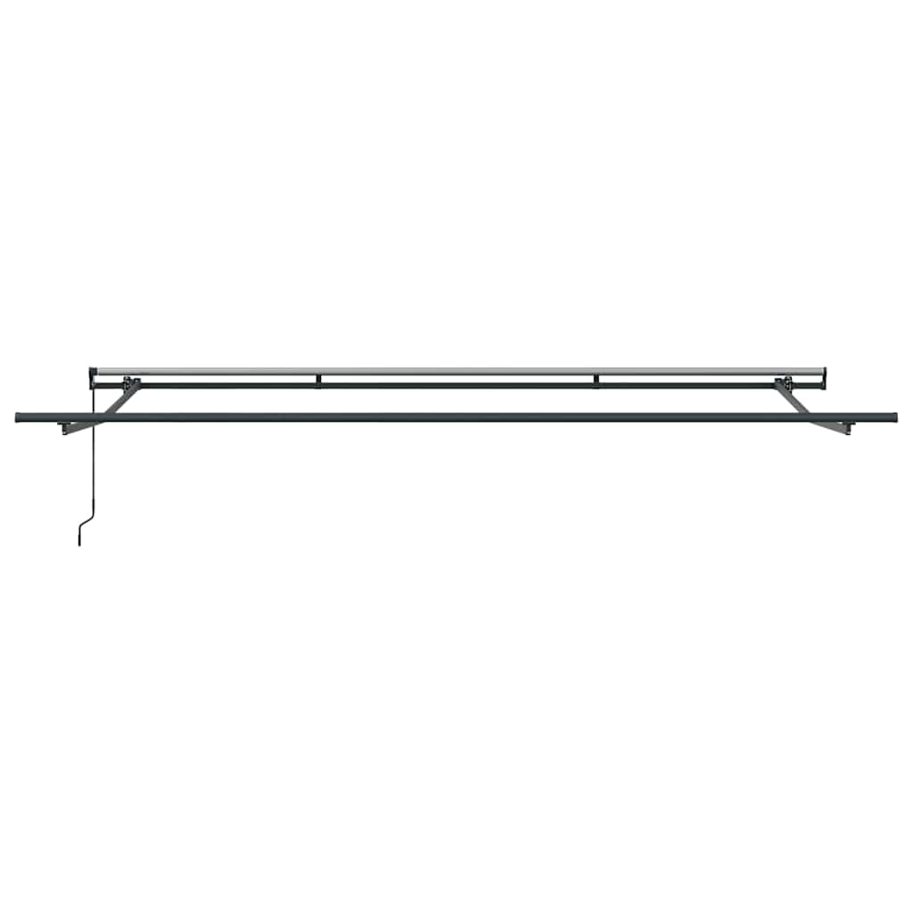Tenda na ručno uvlačenje antracit i bijela 500 x 300 cm